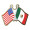 Express Double Flag Lapel Pin