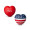 Patriotic Heart Shape Stress Ball