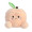 5" Peach Bean Bag Line Plush Toy Stuffed Animal