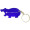 Hippo shape bottle opener key chain