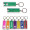 Slim rectangular flashlight swivel keychain