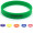 Color Filled Silicone Wristbands