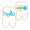 4" Tooth Shaped Logo Sugar Cookie