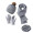 MOQ 10 Acrylic Warm Knitted Beanie Hat Scarf Glove Set