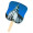 Stock Design Hand Fan-White Church, Full Color Digital