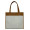 Fashion Tote with Leather Trim and Interior Pocket