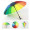 16 Ribs Rainbow Canopy Umbrella