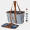 CleverMade® Premium Eco Foldaway Collapsible LUXE Tote Bag