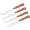Wusthof 4 Piece 4.5'' Plum Wood Handle Steak Knife Set
