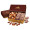 Toffee & Deluxe Mixed Nuts in Burgundy & Gold Box