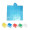 Full Color Disposable Emergency Rain Ponchos Adults