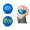 Globe Earth Super Squish Stress Ball Sensory Toy