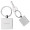 Square Metal Keychain