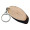 Mini Size Oval Shape Wood Log Slice Key Chain