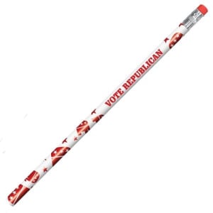 Political Foil Pencil - Republican