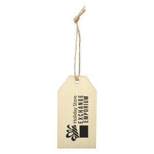 Wood Ornament - Gift Tag