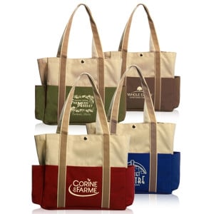 Dual Color Shoulder Tote Bags