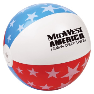 16" Patriotic Inflatable Beach Ball