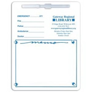 Memo Board 8 1/2 x 11 w/ Rem Adh