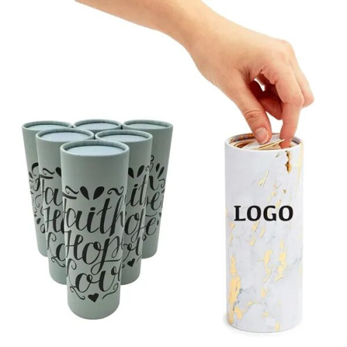 Round Cylinder Box Facial Tissues Tubes