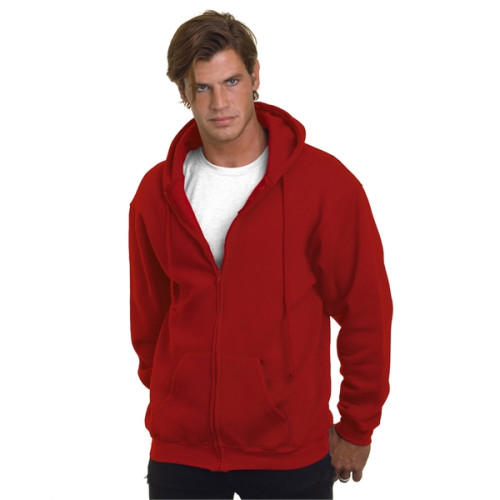 Adult 9.5oz., 80% cotton/20% polyester Full-Zip Hooded Sw...