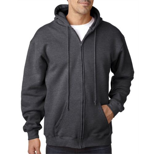 Adult 9.5oz., 80% cotton/20% polyester Full-Zip Hooded Sw...