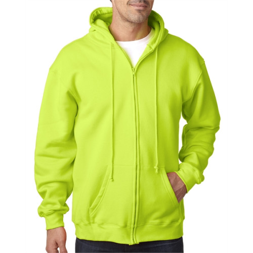 Adult 9.5oz., 80% cotton/20% polyester Full-Zip Hooded Sw...