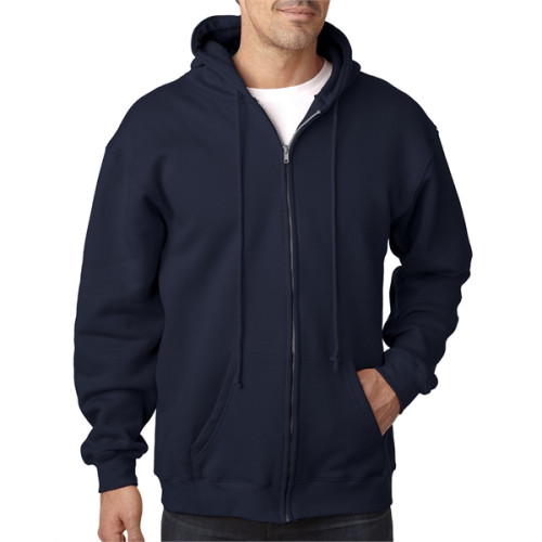 Adult 9.5oz., 80% cotton/20% polyester Full-Zip Hooded Sw...