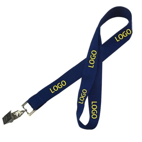 3/4" Polyester Lanyard with Swivel Bulldog Clip