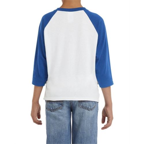Youth Heavy Cotton™ 3/4-Raglan Sleeve T-Shirt