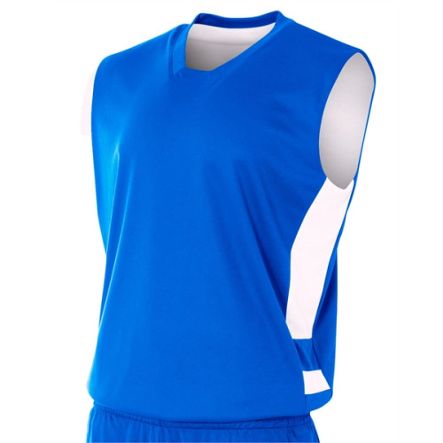 A4 Adult Reversible Speedway Muscle Shirt