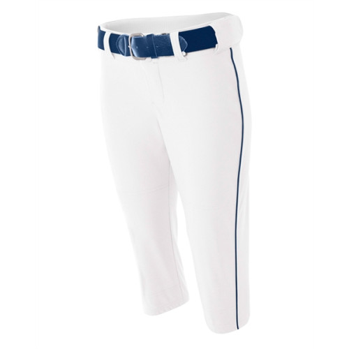 A4 Ladies' Softball Pants w/ Piping