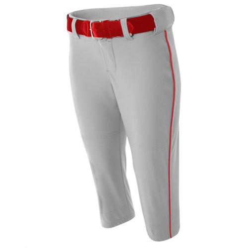 A4 Ladies' Softball Pants w/ Piping