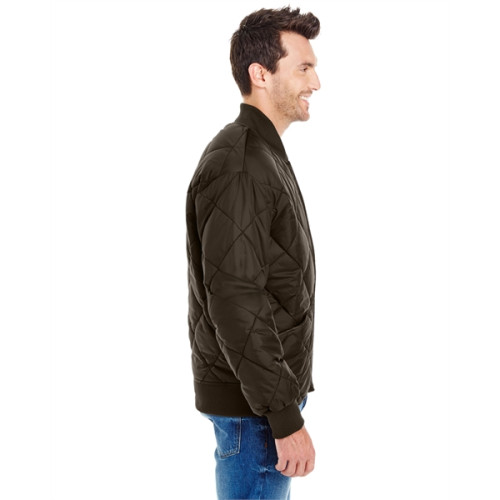Men's Diamond Quilted Nylon Jacket