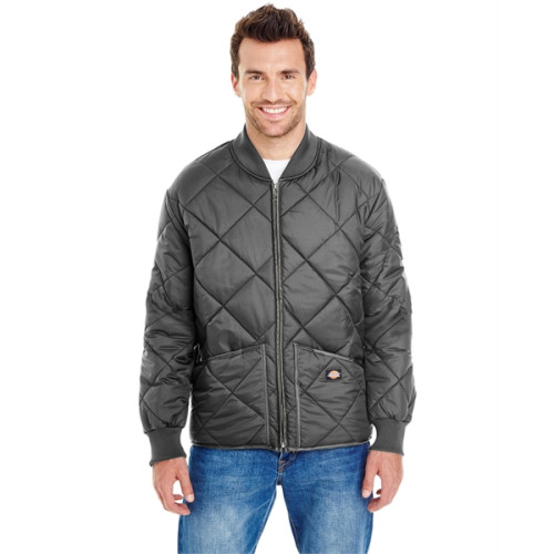 Men's Diamond Quilted Nylon Jacket