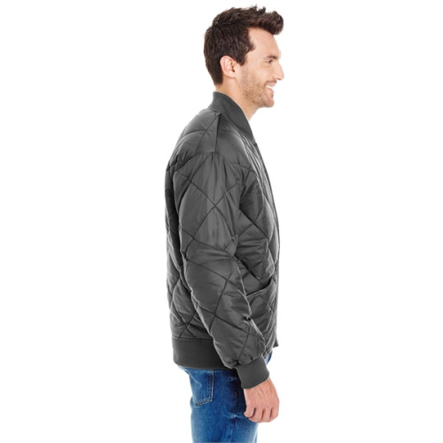 Men's Diamond Quilted Nylon Jacket