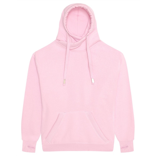 Men's Heavyweight Cross Over Neck Hooded Sweatshirt