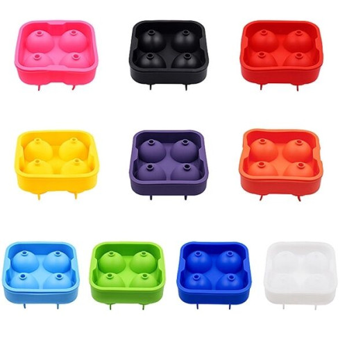 4 Grids Ice hockey silicone mold