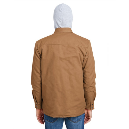 Dickies Men's Hooded Duck Quilted Shirt Jacket