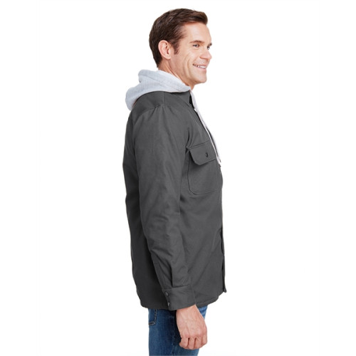 Dickies Men's Hooded Duck Quilted Shirt Jacket