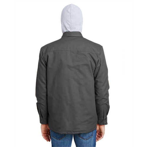 Dickies Men's Hooded Duck Quilted Shirt Jacket