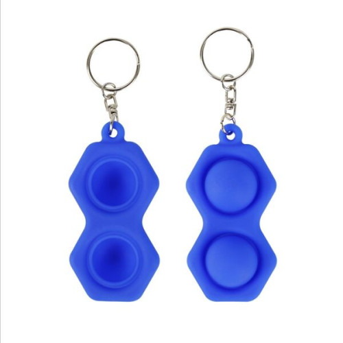 Fidget simple dimple toy key chain