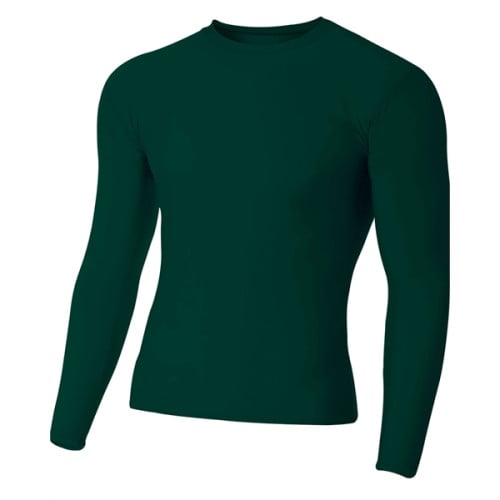 Adult Polyester Spandex Long Sleeve Compression T-Shirt