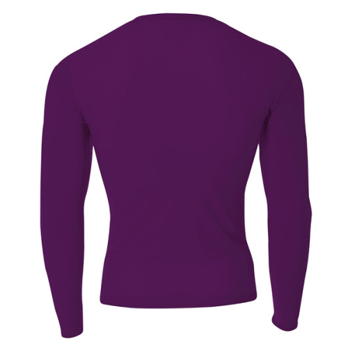 Adult Polyester Spandex Long Sleeve Compression T-Shirt