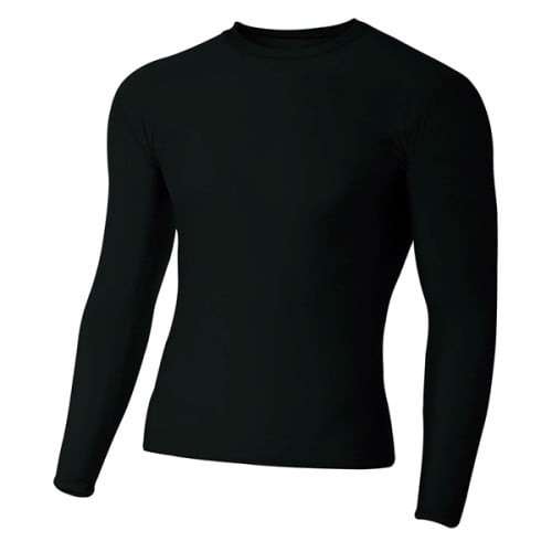 Adult Polyester Spandex Long Sleeve Compression T-Shirt