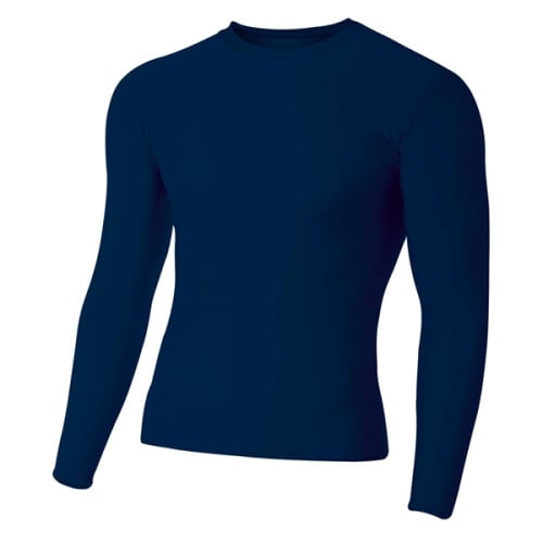 Adult Polyester Spandex Long Sleeve Compression T-Shirt