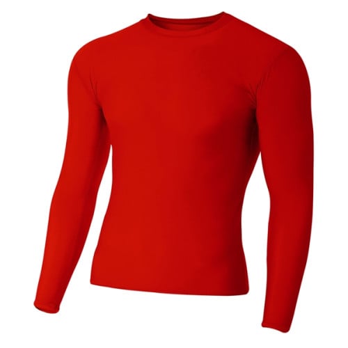 Adult Polyester Spandex Long Sleeve Compression T-Shirt