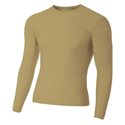 Adult Polyester Spandex Long Sleeve Compression T-Shirt