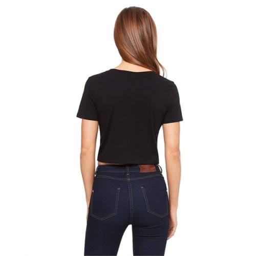 Ladies' Poly-Cotton Crop T-Shirt