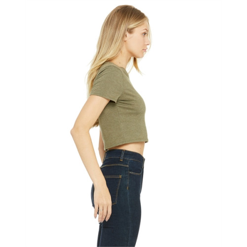Ladies' Poly-Cotton Crop T-Shirt